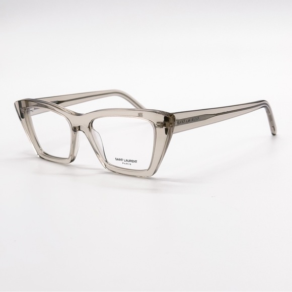 NEW SAINT LAURENT SL 276 MICA OPT 005 GREY CLEAR SL276 005 WOMEN EYEGLASSES - Picture 5 of 11
